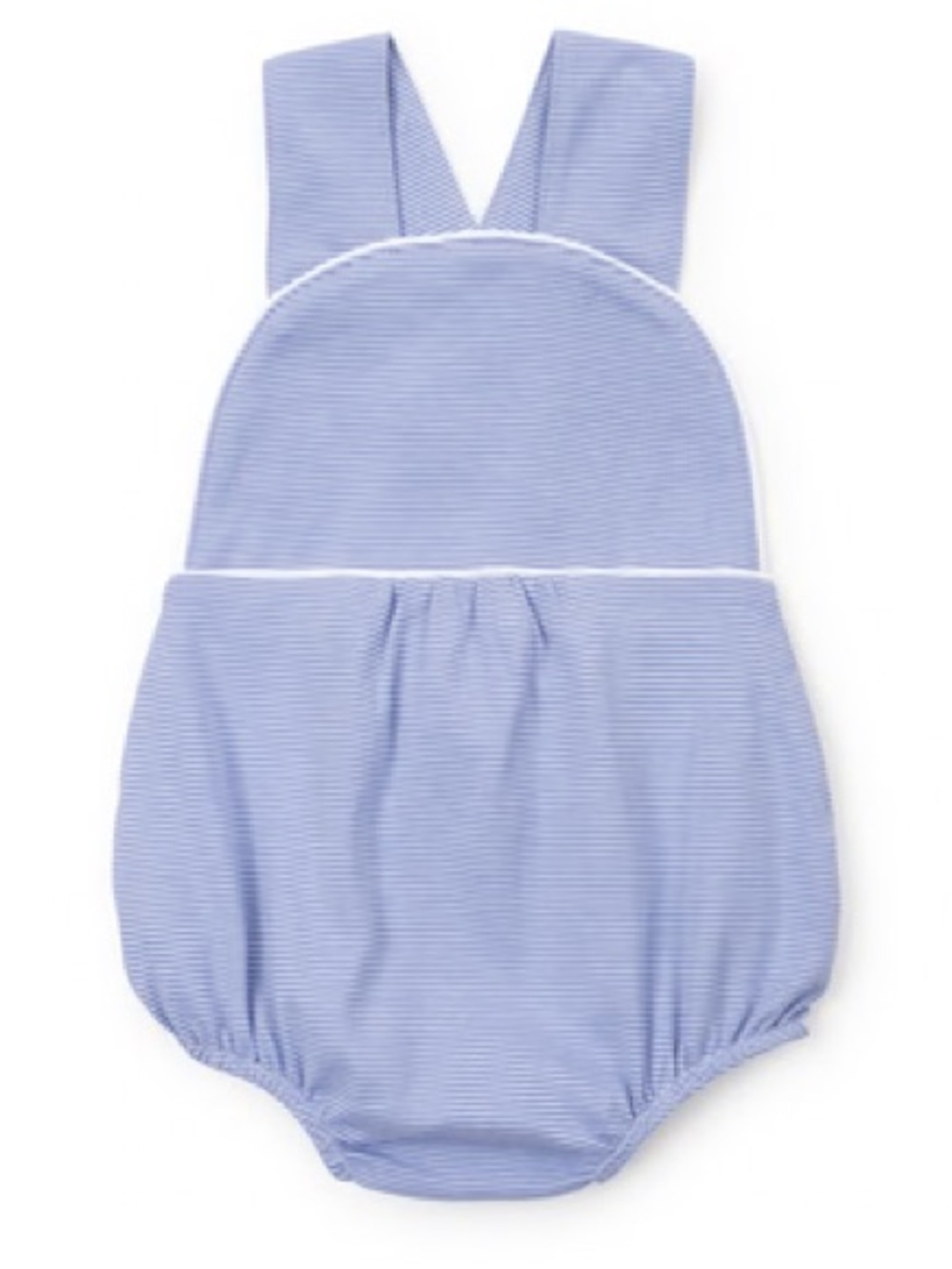 Lila and Hayes Blue White Stripe Baby Benton Boys Bubble 12 18 Month NWOT